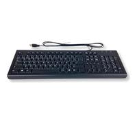 HP Clavier de bureau filaire USB PR1101U - QWERTY / ABNT2 Disposition brésilienne - Pleine grandeur - Plug & Play - Compatible avec Windows & Mac Clavier multimédia filaire 697737-202, 505130-121