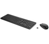 HP Ensemble clavier et souris 235 – sans fil 2.4 GHz, 3 zones, faible profil, QWERTY anglais, noir