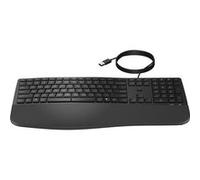 HP Clavier filaire 480 Comfort USB avec touches programmables et pavé numérique noir
