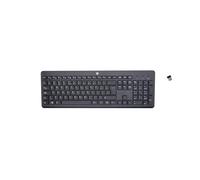 HP Clavier sans fil 230, Taille réelle (100 %), Sans fil, RF sans fil, Clavier à membrane, QWERTY, Noir 3L1E7AA#ABB