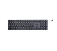 HP 450 - Clavier - programmable - 100% - full size - sans fil - 2.4 GHz - QWERTY - Anglais international - noir Noir G