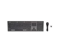 HP Clavier sans fil rechargeable multi-appareil 720, Taille réelle (100 %), Sans fil, USB + Bluetooth, Clavier mécanique, QWERTY, Noir 9T5B1AA#ABB