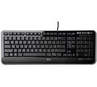 HP Clavier USB pour PC, pleine taille (100%), filaire, USB, noir
