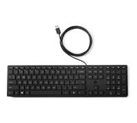 HP Clavier Wired Desktop 320K, Taille réelle (100 %), Avec fil, USB, Noir 9SR37AA