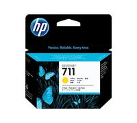 HP CZ136A Lot de 3 Cartouches d'encre n° 711 Jaune 29 ML