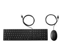 HP Desktop 320MK - Ensemble clavier et souris - full size - USB - R.-U. - noir G