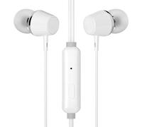 HP DHE-7000, casque avec microphone, contrôle du volume, blanc, 2.0, type intra-auriculaire, prise jack 3.5 mm