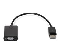 HP DisplayPort to VGA Adapter - Convertisseur vidéo - DisplayPort - VGA - pour Elite t655; EliteBook 8470; Pro 260 G9, t550; Workstation Z4 G5, Z6 G5; ZBook 17 G4