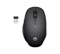 HP Dual Mode - Souris - ergonomique - sans fil - Bluetooth, 2.4 GHz - récepteur sans fil USB - noir - pour HP 21, 22, 24, 27; Pavilion 24, 27, 32, TP01