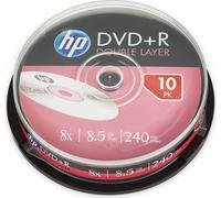 HP DVD+R DL Double couche non imprimable DRE00060-3, 69309 8.5GB 8x boîte à gâteaux 10-pack