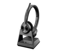 Poly Micro-casque sans fil Savi 7320 – Suppresseur de bruit actif, DECT – Noir