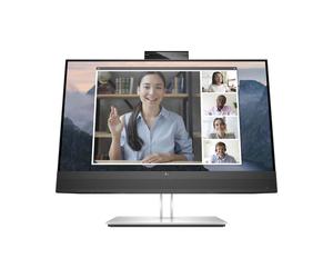 HP Ecran de Conférence E24mv G4 - LCD 23.8" FHD 1920x1080 IPS 5ms GTG 250cd/m² - Caméra 5MP intégrée, Haut-parleurs 4W, Hub USB 3.2 Gen 1