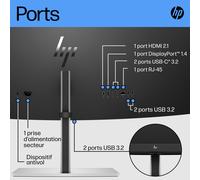 HP Écran incurvé DQHD E45c G5