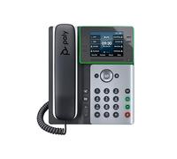HP Téléphone IP Poly Edge E320 – PoE, Bluetooth, conférence 3 voies, SIP – Bleu nuit/Blanc