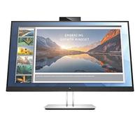 HP Elite Display E24d Moniteur d'accueil et Webcam intégrée, écran 24" IPS Anti-reflet FHD, réglable en Hauteur et Inclinaison, Pivoting 90°, HDMI, USB-C, DisplayPort, Argent