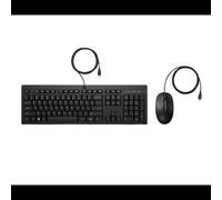 HP Ensemble Clavier et Souris Filaire 225 (AX2Y7AA) USB, Clavier Taille Réelle, Durée 10M Caractères, Souris 1200 DPI, Compatible Windows 10/11