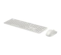 HP Ensemble clavier et souris 495C, hybride multi-appareils, sans fil USB/RF/Bluetooth, blanc