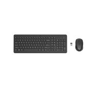 HP Ensemble Clavier et Souris Sans Fil 330 (2V9E6AA) RF 2.4GHz, Clavier Taille Réelle, Pavé Numérique, Souris Ambidextre 2 Boutons, Noir, Piles AAA