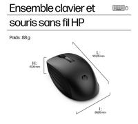 HP Ensemble clavier et souris sans fil 655