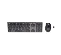 HP Ensemble clavier et souris sans fil rechargeables multi-appareils 720, Sans fil, USB + Bluetooth, Clavier mécanique, QWERTY, Noir, Souris incluse 9