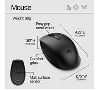 HP Ensemble clavier et souris sans fil 650 W128153618 RF Noir