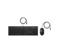 HP Ensemble Clavier Membrane Filaire USB Noir 286J4AA + Souris USB 112x63x36mm 80g, Clavier 138x436x20.5mm 470g