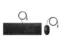 225 - Ensemble clavier et souris - ambidextre, disposition en 3 zones, course de touche standard - 100% - full size - USB - Espagnol - noir