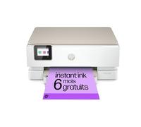 HP Envy Inspire 7220e, 242P6B, Imprimante Multifonction à Jet d'Encre A4 Couleur, Recto Verso Automatique, 22 ppm, Wi-Fi, 6 mois de forfait Instant Ink gratuit, Blanche