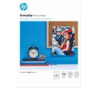 HP Everyday Photo Paper - Brillant - A4 (210 x 297 mm) - 200 g/m² - 100 feuille(s) papier photo - pour Officejet 20X, 38XX, 46XX, 52XX, 6000 E609, 68XX, 80XX; Photosmart B110, Wireless B110