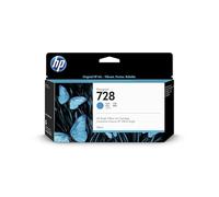 HP F9J67A Cartouche d'encre Authentique 728 Cyan 130 ML avec Encre DesignJet d'origine, pour Traceurs Grand Format DesignJet T730 et T830 et tête d'impression 729 DesignJet