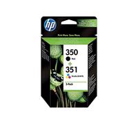 HP Hewlett Packard OfficeJet J 5742 (350351 / SD412EE) Lot de 2 têtes d'impression (noir, cyan, magenta, jaune)