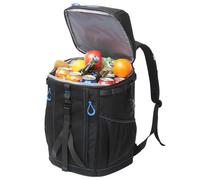 Hp hope Sac à Dos Isotherme 35L, Sac de Pique-Nique Pliable Noir, 48 Canettes Boîte Chauffante, Glacière, Sac à Dos Isotherme, Grand Format pour Le Camping, La Plage, Les Activités de Plein