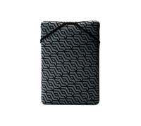 HP - PC Protection réversible pour Ordinateur Portable jusqu'à 15,6, Design réversible, géométrique/Noir