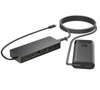 HP Hub USB-C universel et bloc d'alimentation pour ordinateur portable