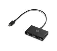 HP Hub USB-C vers USB-A Z6A00AA - USB 3.2 Gen 1 Type-C, 3 Ports USB 3.2 Gen 1 Type-A - 66.8 x 41.4 x 10.5 mm, 36.5g - Compatible HP ZBook et EliteBook