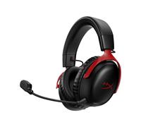 HP HyperX Cloud III Wireless - Casque Gaming Circum-Aural Noir/Rouge - Transducteurs 53mm, DTS Headphone:X, Micro 10mm, Autonomie 120h - PC, PS5, Switch
