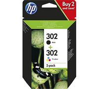 HP Pack de 2 cartouches d'encre noire/3 couleurs authentiques 302