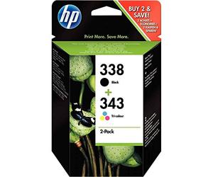 HP Ink Cart no.338 C8765EE 11ml+ Ink Cart no.343 C8766EE 7 ml