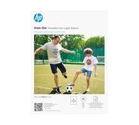 HP Iron-on Transferts, Papier Thermocollant pour Tissus Clairs, 10 Feuilles A4, pour T-shirts, Sacs et Coton, Impression Jet d’Encre, Personnalisation Durable et Créative, Blanc