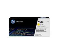 HP LaserJet 651A Toner Jaune Original (CE342A) - Rendement Standard 16000 pages - Technologie Laser - Compatible HP - Fabriqué au Japon