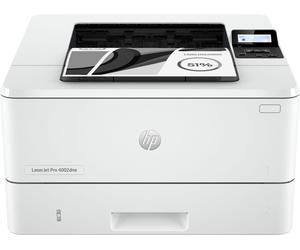 HP Laserjet Pro 4002dne 2Z605E, Stampante a Singola Funzione Laser A4, Monocromatica, Fronte/Retro Automatico in b/n, 40 ppm, HP Smart, 3 Mesi di Piano Toner Instant Ink incluso con HP+, Bianca
