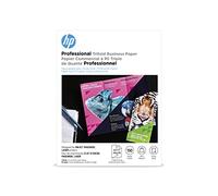 HP Lot de 150 feuilles de papier professionnel à trois plis pour imprimante jet d'encre brillant 8,5 x 11 cm