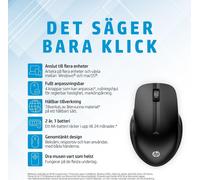HP Maus 430 Kabellos BT/USB-A Beidseitig 5-Tasten Schwarz