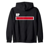 HP Max - Design Amusant Jeu Vidéo, Barre de Vie Pleine Sweat à Capuche
