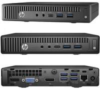 HP Mini-PC Silencieux 18 cm pour Entreprise/Bureau/multimédia, avec 3 Ans de Garantie ! Intel Pentium 4400T 2×2,90 GHz - 8 Go DDR4 - SSD 128 Go NVME - USB 3 - Windows 11 Pro 64 Bits - #8395