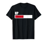 HP Moitié - Design Amusant Jeu Vidéo, 50% Barre de Vie T-Shirt