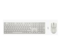 HP Ensemble clavier et souris 495C, hybride multi-appareils, sans fil USB/RF/Bluetooth, blanc