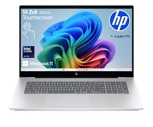 HP OmniBook 7 Next Gen AI PC, Copilot+ PC, écran tactile FHD 17,3", Intel Core Ultra 7 256V (47 Tops), RAM 16 Go LPDDR5x, SSD 1 To PCIe Gen4, Intel Arc 140 V GPU, QWERTZ, Windows 11, Argent
