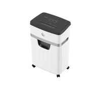 HP OneShred 12MC Destructeur Papier Micro-Broyage 2x2mm (P-5) - 22cm, 65dB, Panier 25L, Anti-Bourrage, Agrafes/Trombones, Blanc, 600W