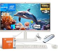 HP Ordinateur de bureau tout-en-un pour entreprise, écran FHD antireflet de 21,5", Intel Celeron J4025, 16 Go de RAM, 512 Go SSD, Intel UHD Graphics 600, Wi-Fi 6, webcam HD, HDMI, Windows 11 Pro